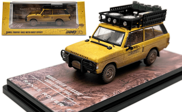 Range Rover Classic Camel Trophy 1982 with dust effect Inno64 1/64 scale IN64-RRC-CT82DE