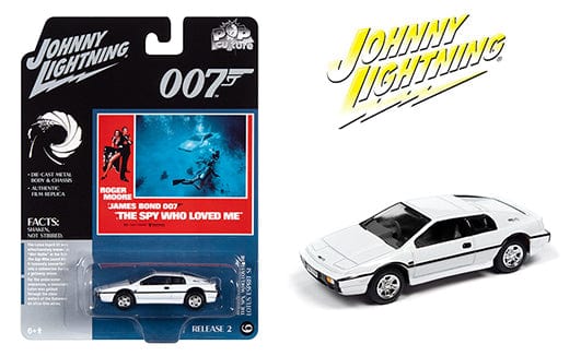 James Bond 007 The Spy Who Love Me Lotus Esprit SI White Johnny Lightning 1:64 Pop Culture Mini GT