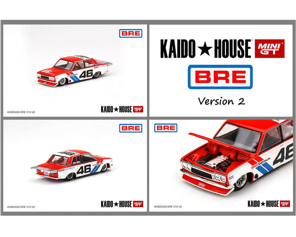 Datsun 510 Pro Street BRE #46 Kaido House Mini GT 1:64 scale KHMG006