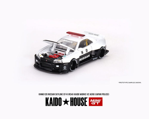 Kaido House Nissan Skyline GT-R (R34) Kaido Works V2 Aero Police KHMG120