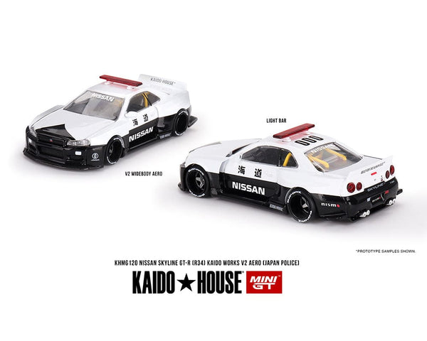 Kaido House Nissan Skyline GT-R (R34) Kaido Works V2 Aero Police KHMG120
