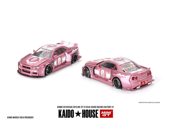 Kaido House Nissan Skyline GT-R R34 Kaido Racing Factory V1  Pink 1/64 scale