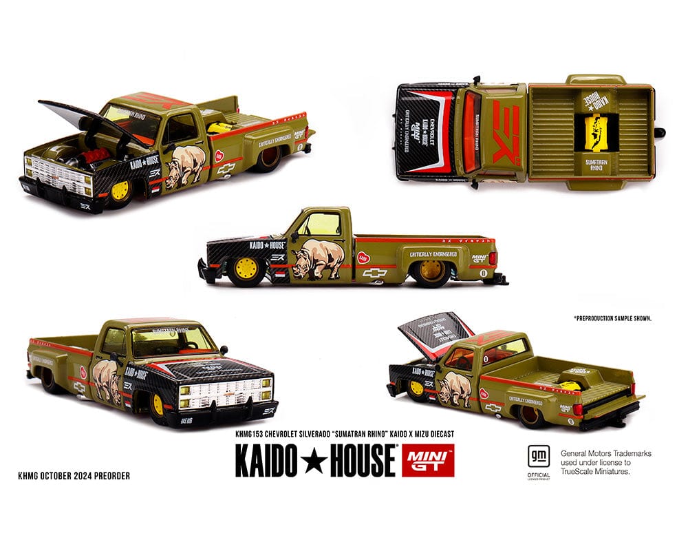 Kaido House Mini GT Chevrolet Silverado Mizu Diecast Sumatran Rhino 