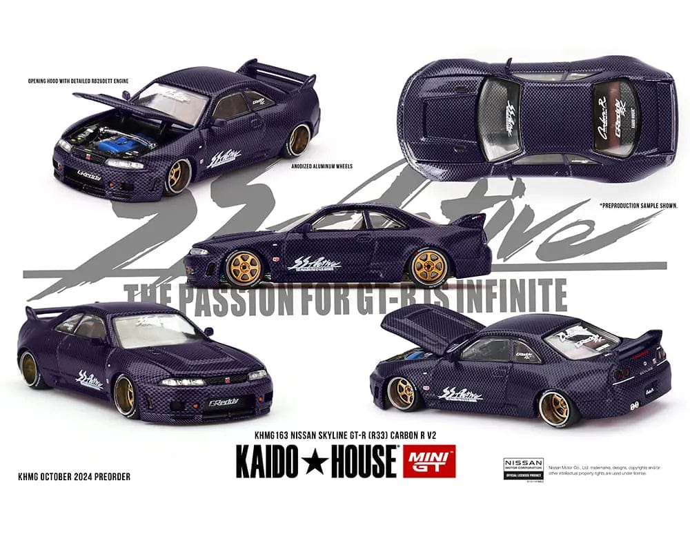 Pre-order) Nissan Skyline GT-R R33 Active Carbon R V2