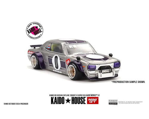 NISSAN SKYLINE GT-R KAIDO WORKS  街道ハウス Kaido House x Mini GT Nissan GT-R R34 Kaido Works Shinjuku