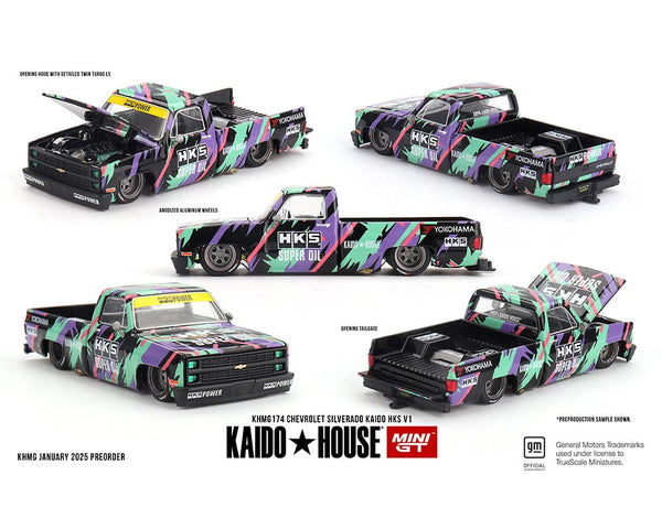 Pre-order) Chevrolet Silverado Kaido House HKS v1 1:64 scale