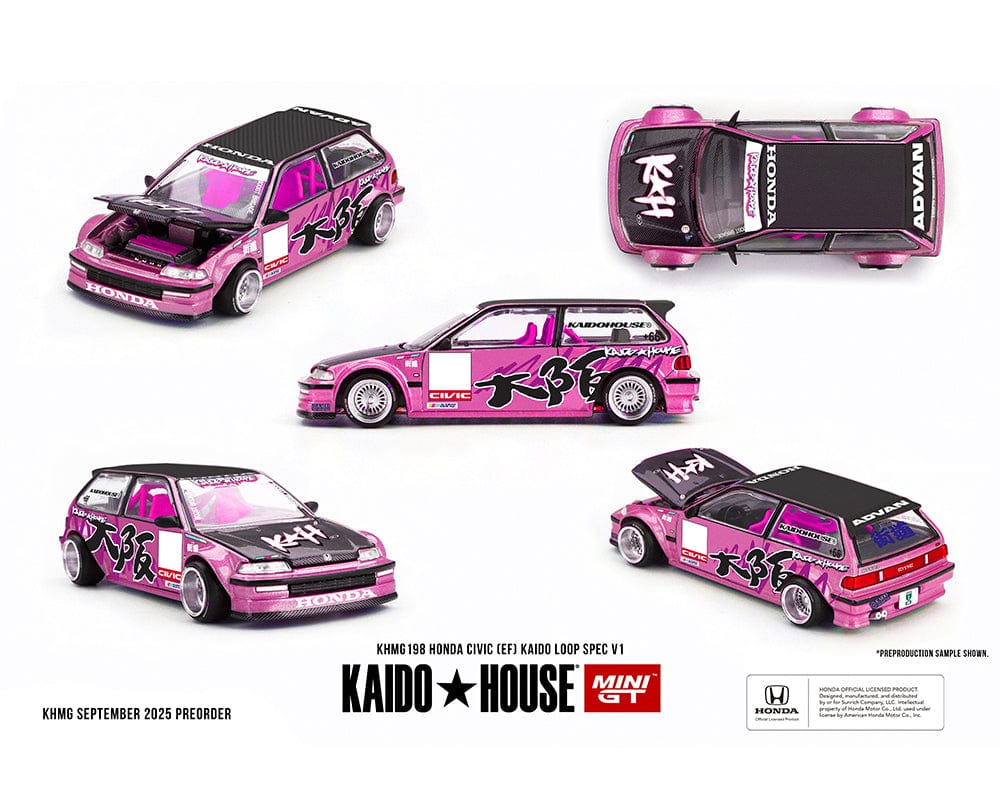Honda Civic EF Kaido Loop Spec v1 Pink