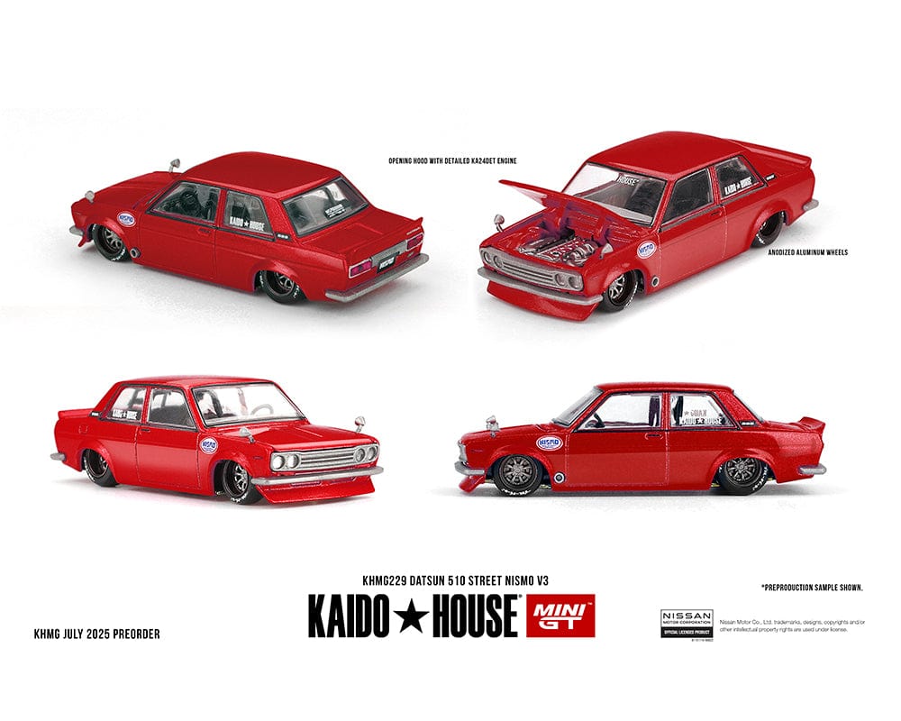 Datsun 510 Street Nismo V3 – Red Kaido House Mini GT 1/64