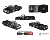 Chevrolet Silverado Dually Hot Rod V1 – Flat Black Kaido House Mini GT 1/64 scale