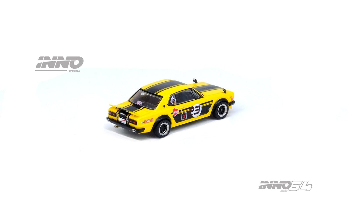 Nissan Skyline 2000 GT-R  KPGC10 Yellow Inno64 1/64 scale 