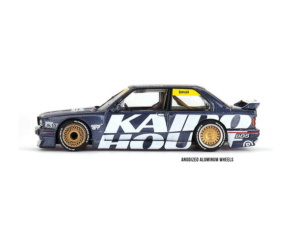 Kaido House Mini GT BMW M3 E30 Kaido Works V1 Dark Blue 1:64 scale