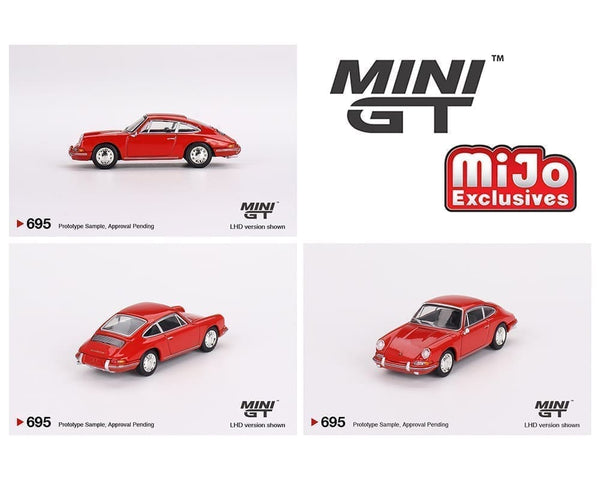 Porsche 901 1963 Signal Red Mini GT 1/64