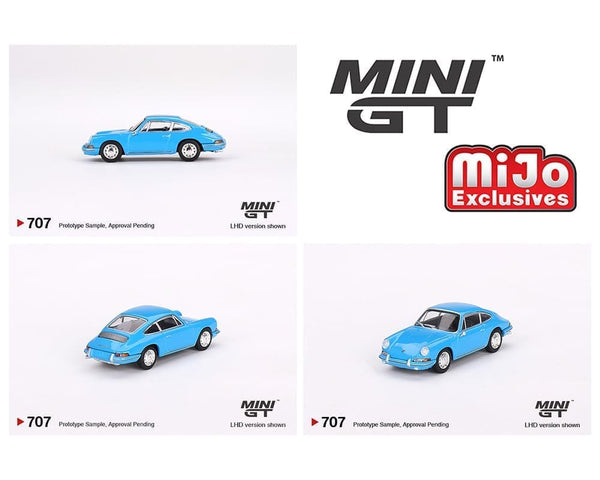 Porsche 901 1963 Quickblau Mini GT 1/64