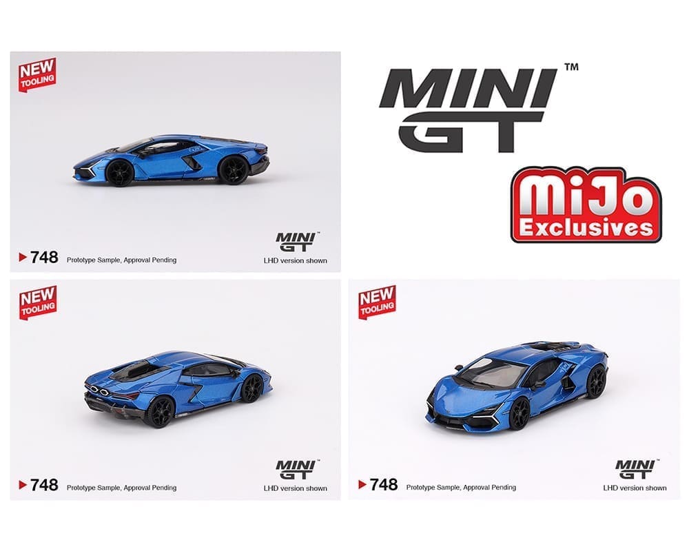 Lamborghini Revuelto Blu Eleos Mini GT 1/64 scale