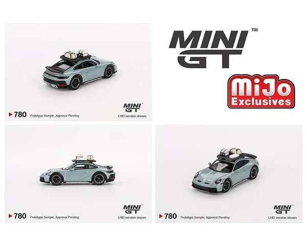 Porsche 911 Dakar Shade Green Metallic Mini GT 1/64