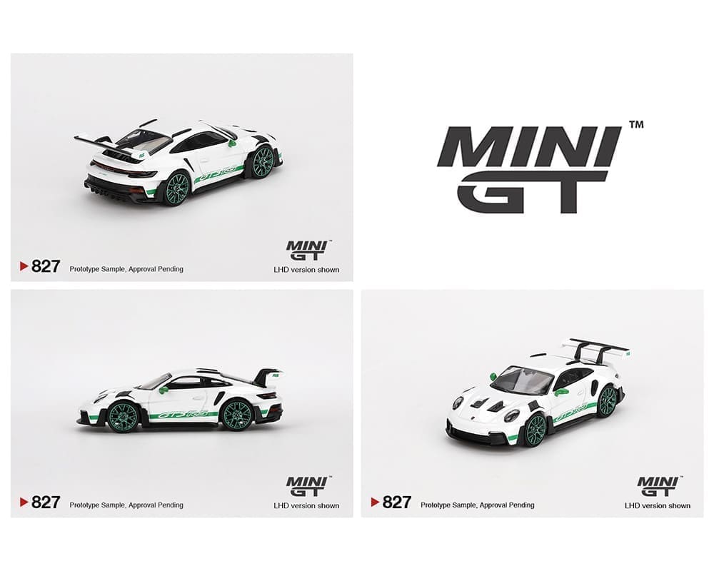 Porsche 911 992 GT3 RS Tribute to Carrera RS package White Mini GT 1/64 scale