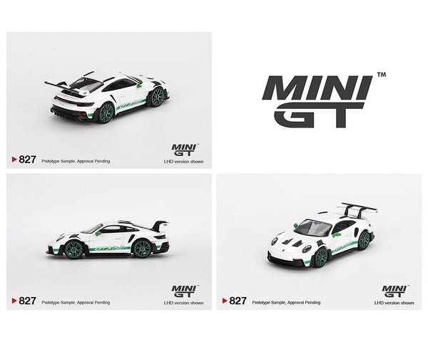Porsche 911 992 GT3 RS Tribute to Carrera RS package White Mini GT 1/64 scale