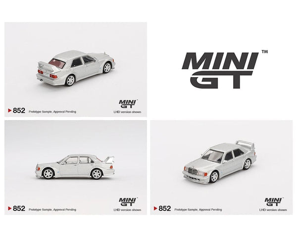 Mercedes-Benz 190E 2.5-16 Evolution II – Astral Silver Mini GT 1/64 scal