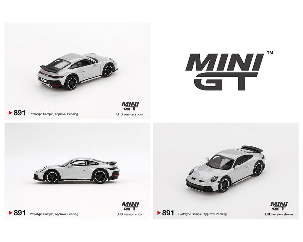 (Pre-order) Porsche 911 Dakar Ice Gray Metallic Mini GT 1:64 scale