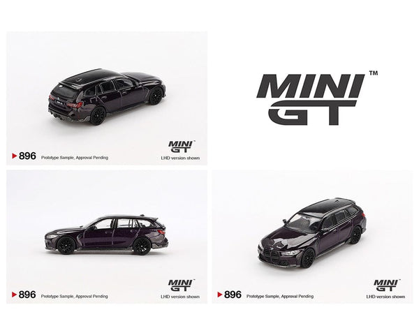 BMW M3 M Performance Touring Daytona Violet Mini GT 1/64 scale
