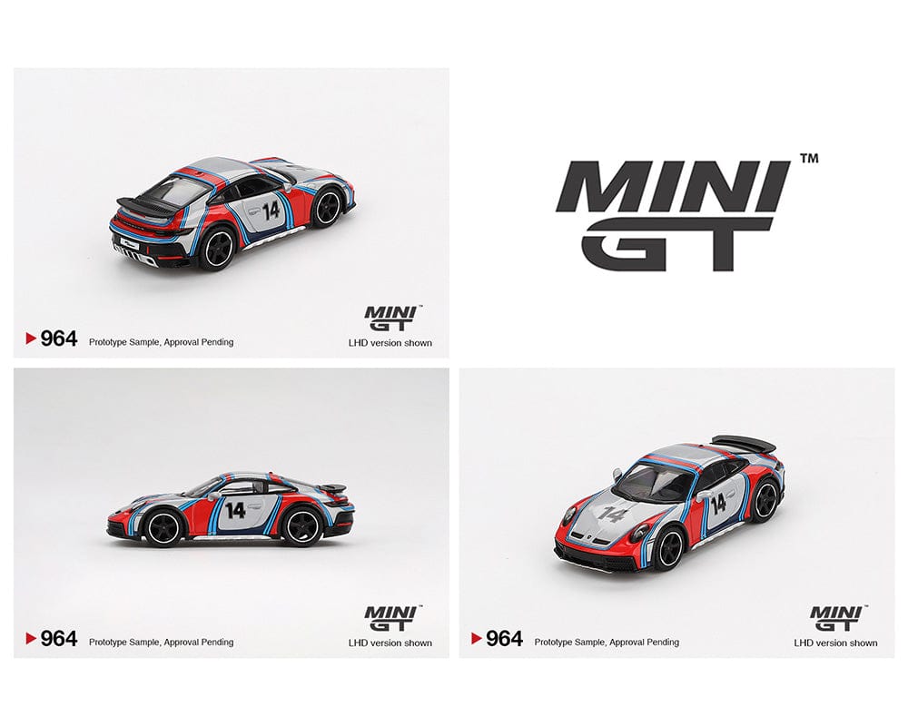 Porsche 911 Dakar Rally 1974 Ice Grey Metallic Mini GT 1/64