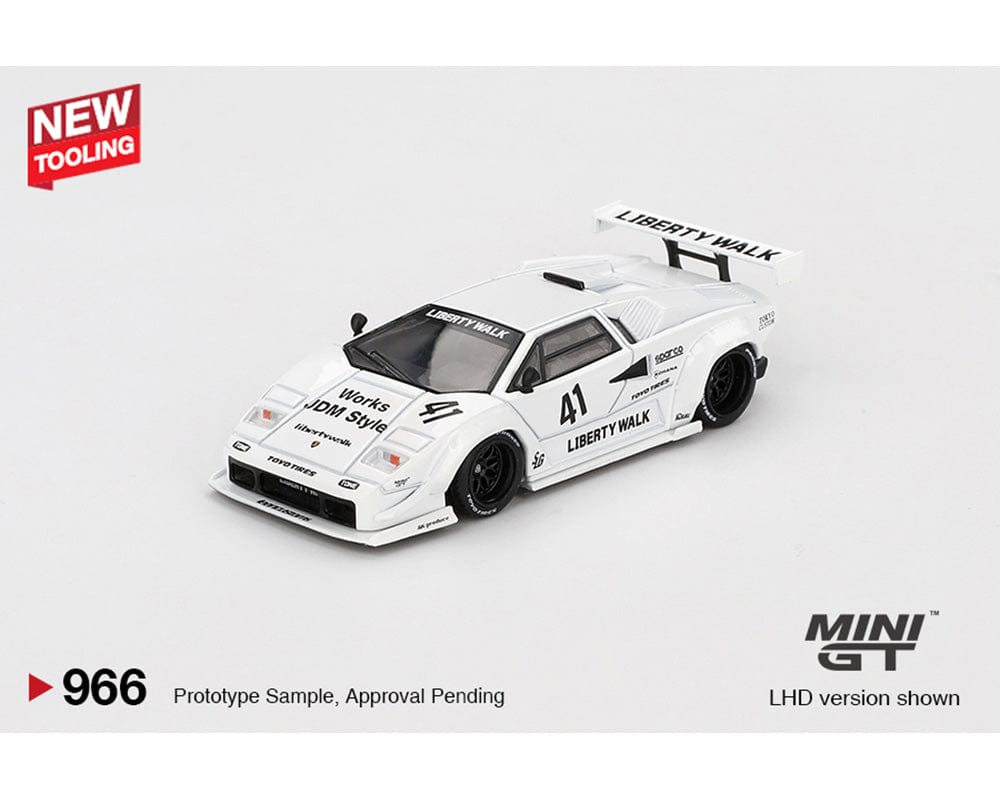 ミニカー Lamborghini Countach LP400 (White) Topspeed 1:18 Lamborghini Countach LB-WORKS White 2024 Tokyo