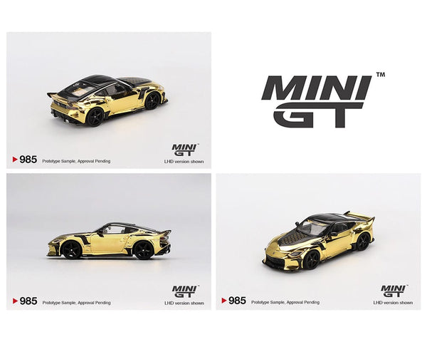 ミニGT VeilSide 35Th Anniversary 限定 Model Mini GT 1/64 Nissan Z VeilSide FFZ400 Gold Chrome RHD