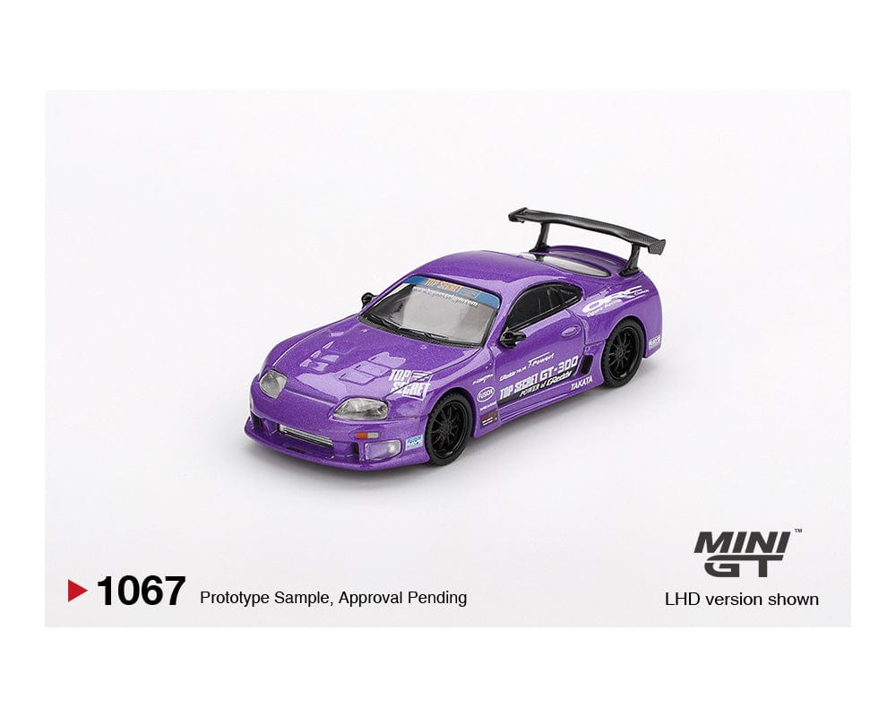 Toyota Supra (A80) Top Secret GT-300 Top Secret Purple Mini GT 1/64 scale