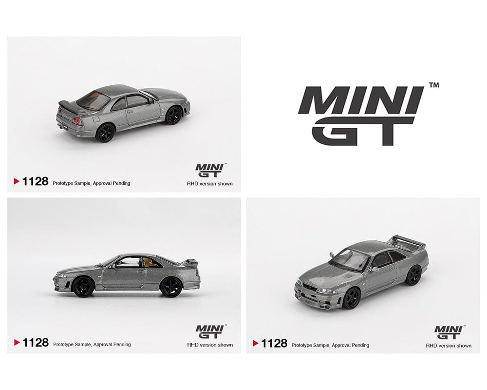Nissan Skyline GT-R Dark Metal Gray Nismo BCNR33 CRS Version Limited Edition Mini GT 1:64