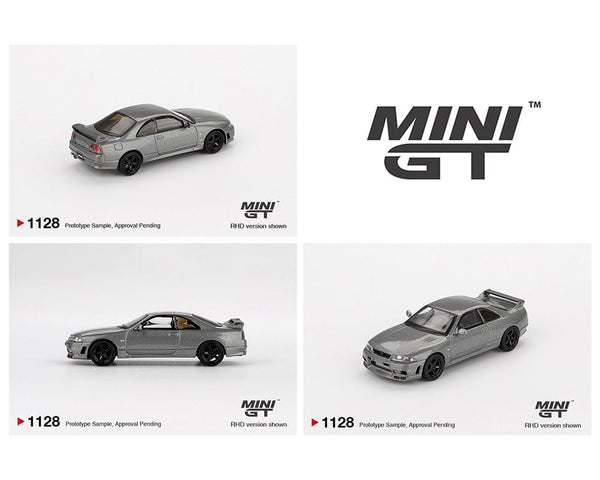 Nissan Skyline GT-R Dark Metal Gray Nismo BCNR33 CRS Version Limited Edition Mini GT 1:64