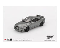 Nissan Skyline GT-R Dark Metal Gray Nismo BCNR33 CRS Version Limited Edition Mini GT 1:64