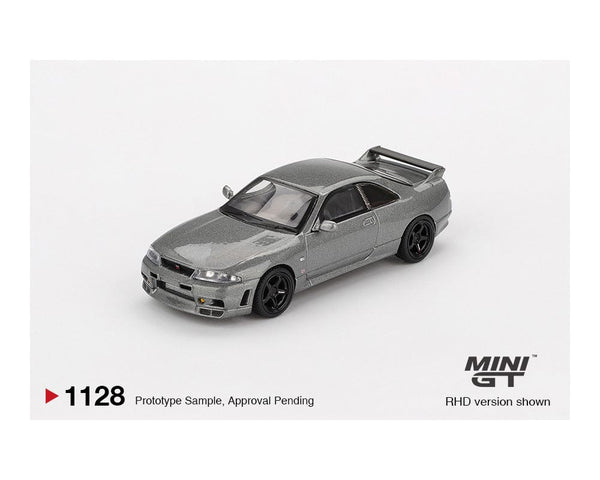 Nissan Skyline GT-R Dark Metal Gray Nismo BCNR33 CRS Version Limited Edition Mini GT 1:64
