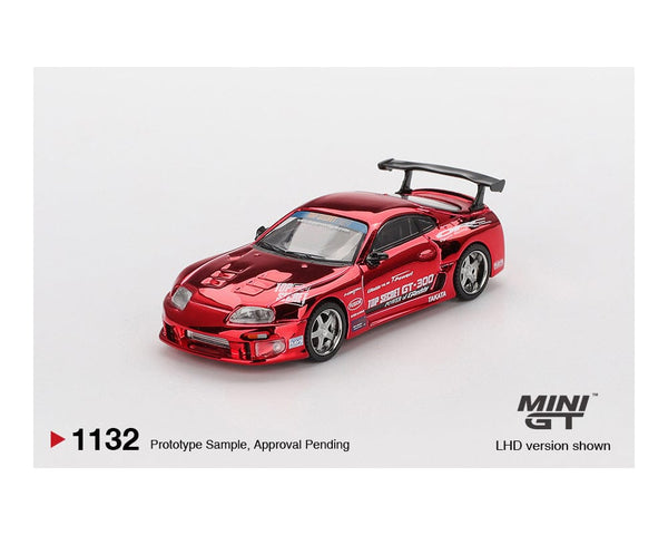 Toyota Supra (A80) Top Secret GT-300 Top Secret Red Chrome Limited Edition Mini GT 1/64 scale