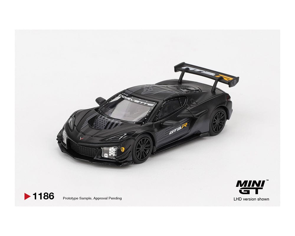 Chevrolet Corvette  Corvette Z06 GT3.R Road America Test car Black Mini GT 1:64
