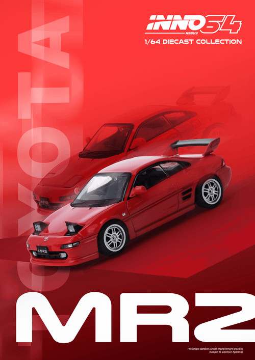 Toyota MR2 SW20 Red Inno64 1/64 scale – Hanz Driven