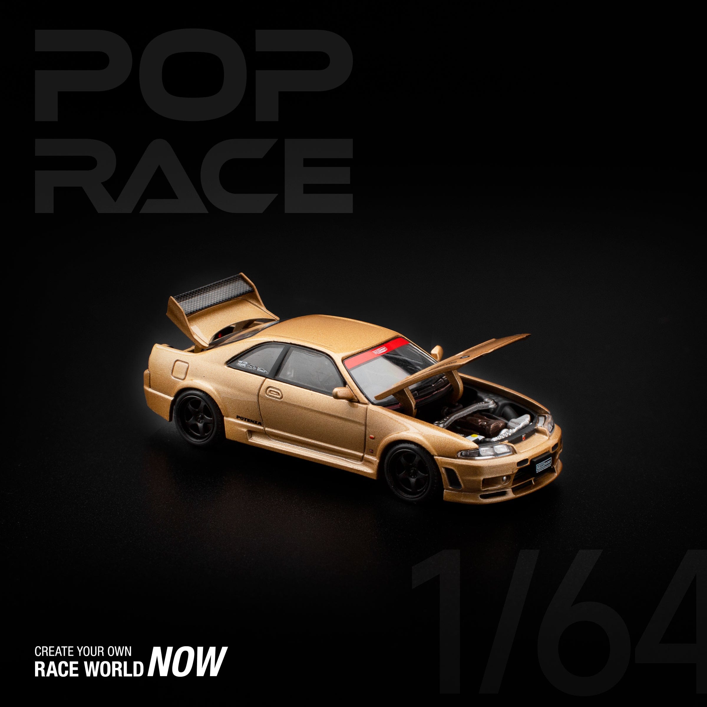 Nissan Skyline GT-R R33 Top Secret Gold Pop Race – Hanz Driven