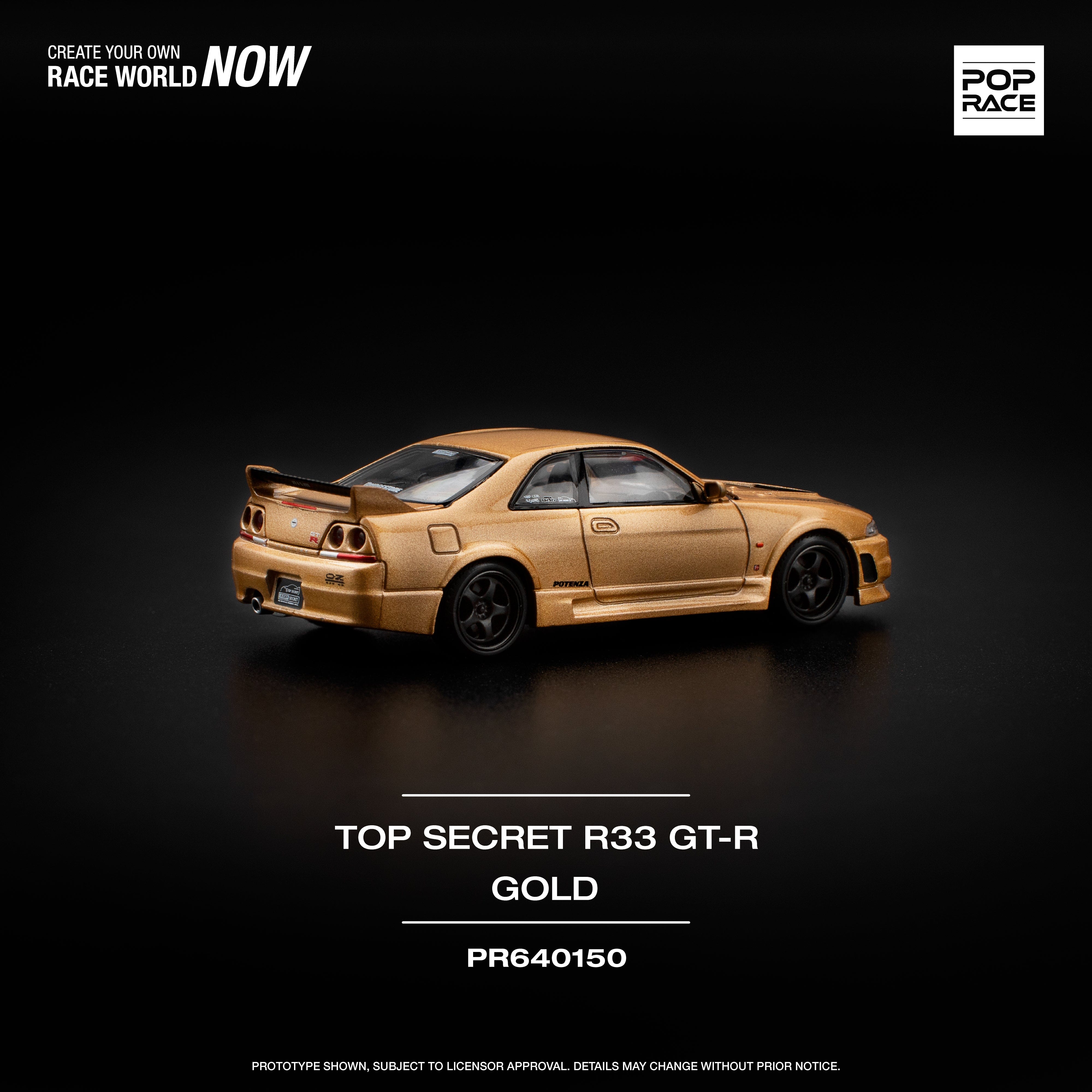 Nissan Skyline GT-R R33 Top Secret Gold Pop Race – Hanz Driven