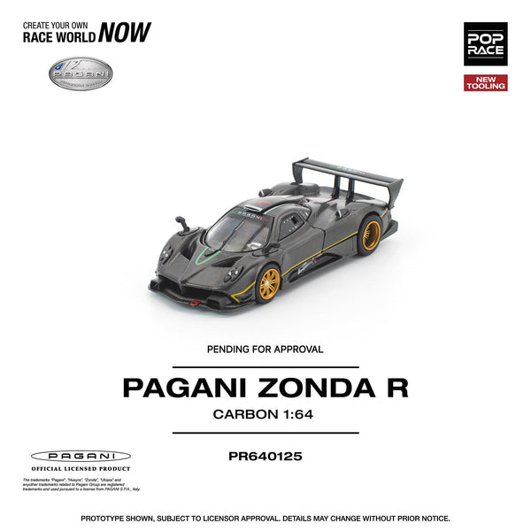 Pagani Zonda R Carbon Finish PopRace 1/64