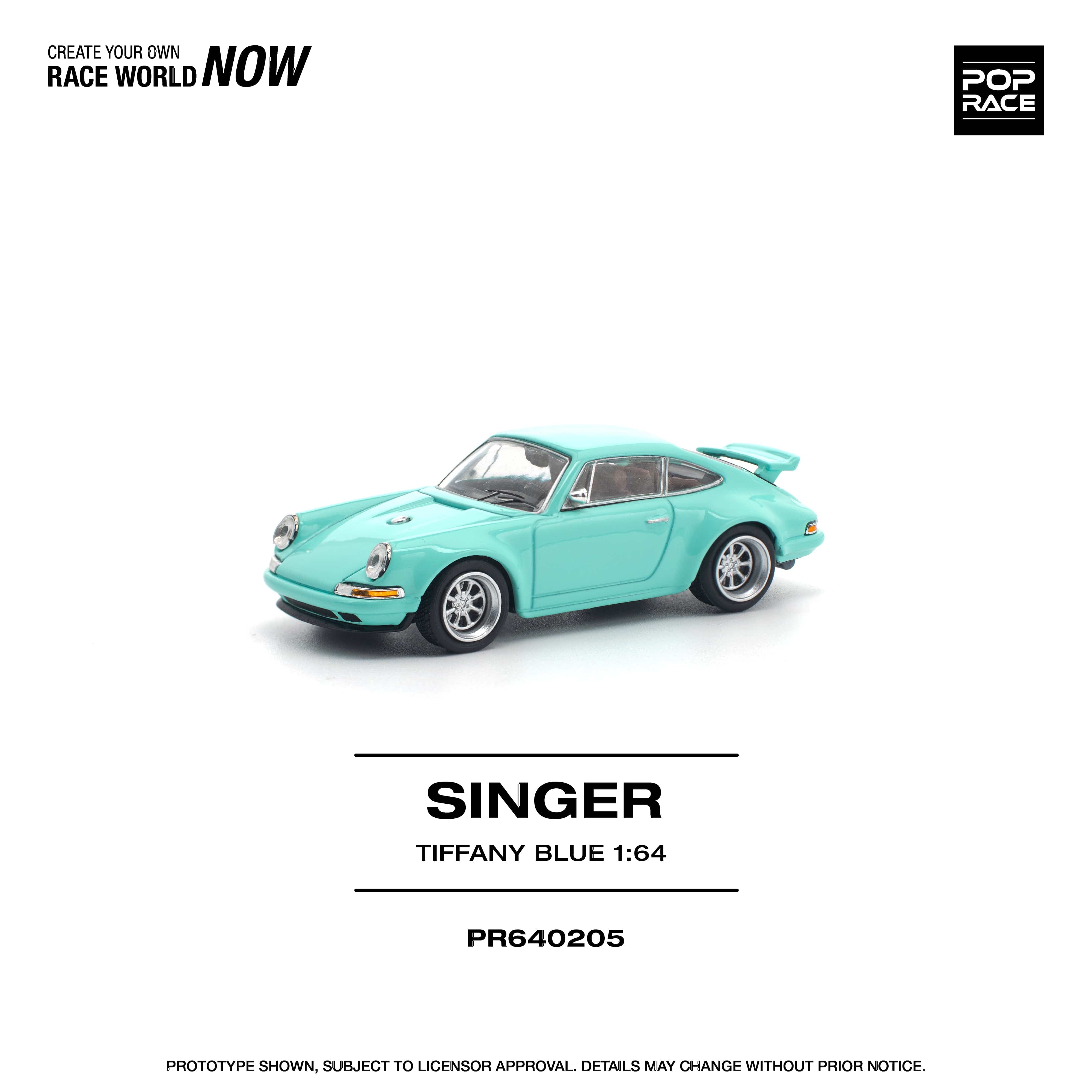 Porsche Singer DLS Turbo Study Track Orange 1/64 scale Pop