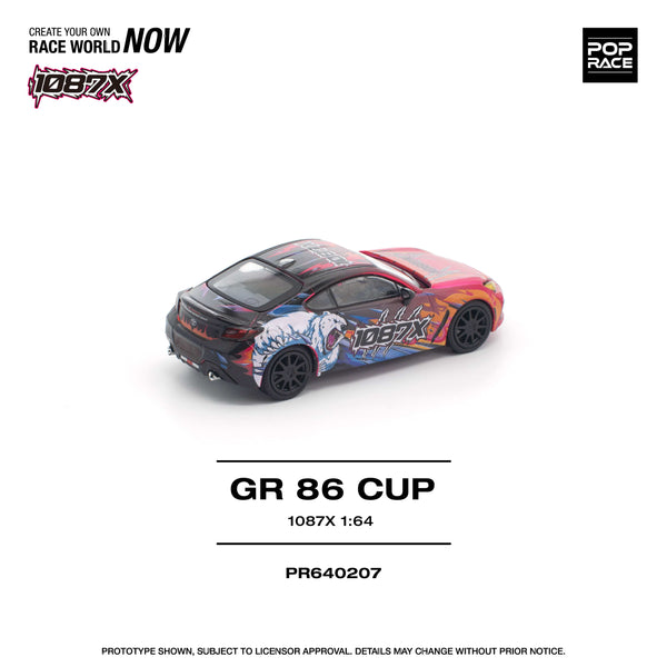 Toyota 1087X GR86 Cup  Pop Race 1/64 scale
