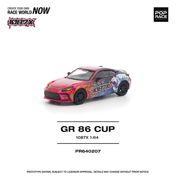 Toyota 1087X GR86 Cup  Pop Race 1/64 scale
