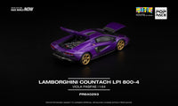 Lamborghini Countach LPI 800-4 Special Edition shimmery Viola Pasifae HONG KONG TOYCAR SALON 2025 Pop Race 1/64 scale