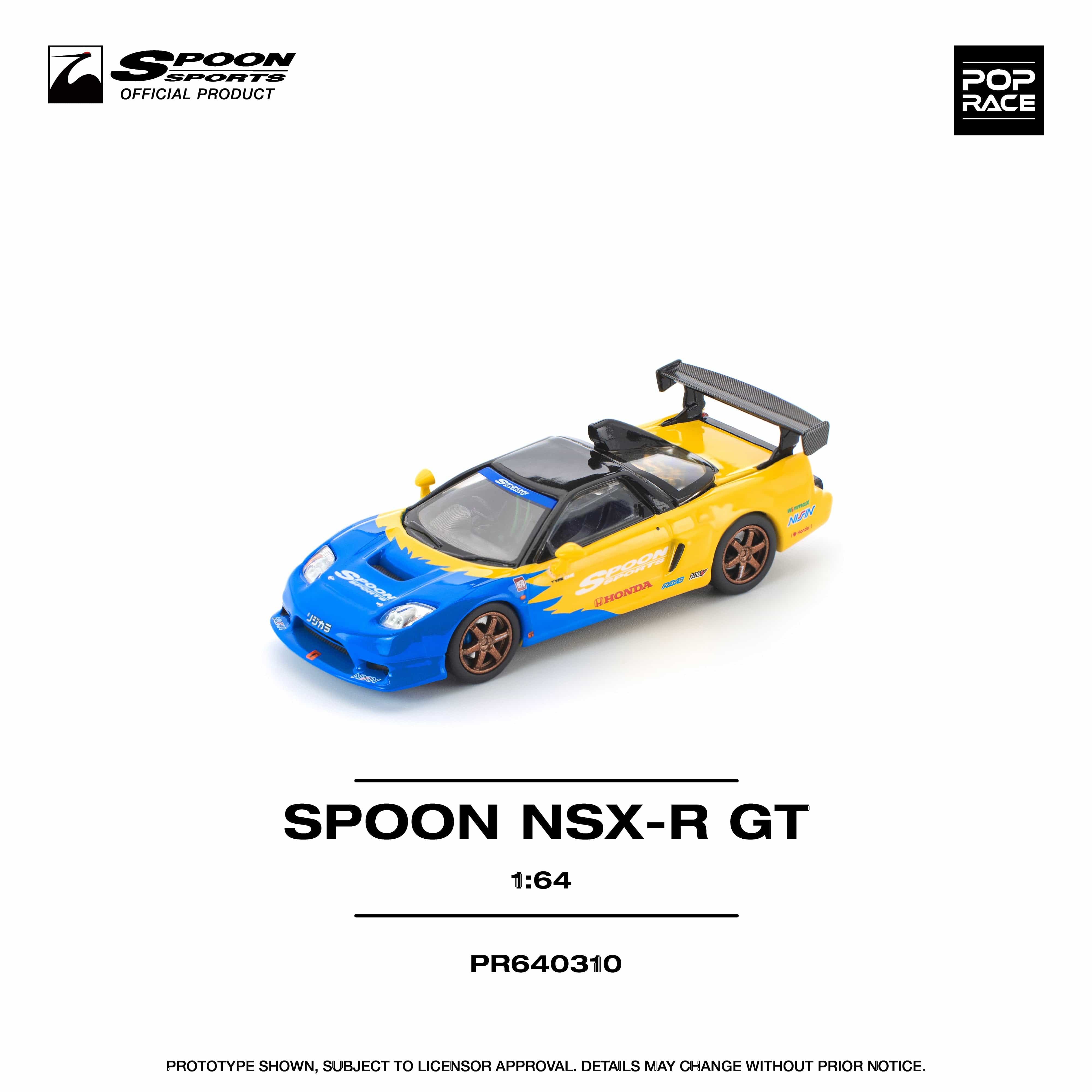 Spoon Sports ホンダ NSX 1/64 スケール pre-order) Honda NSX Spoon R GT Pop Race 1/64 scale – Hanz
