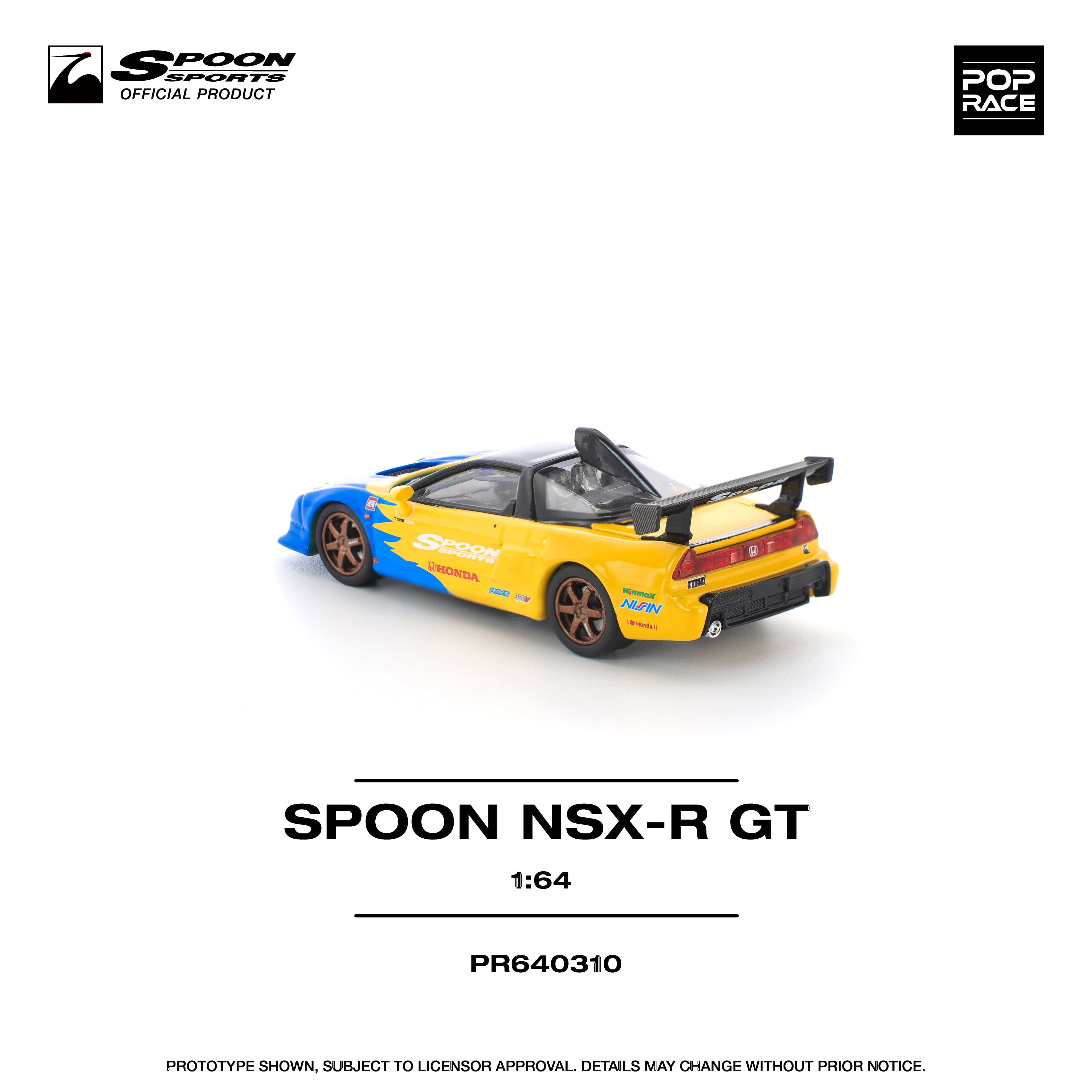 Spoon Sports ホンダ NSX 1/64 スケール pre-order) Honda NSX Spoon R GT Pop Race 1/64 scale – Hanz