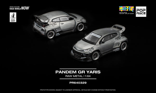 Toyota Pandem GR Yaris Raw Material Pop Race Special edition 1/64 scale