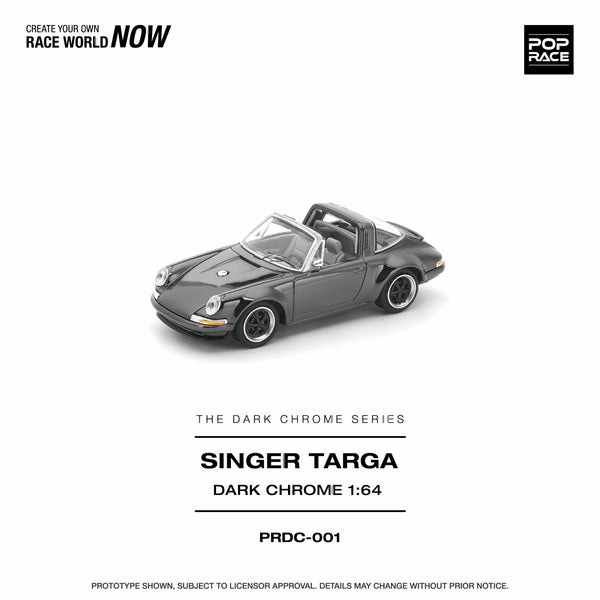 Porsche Singer 964 911 Targa Dark Chrome Pop Race 1/64