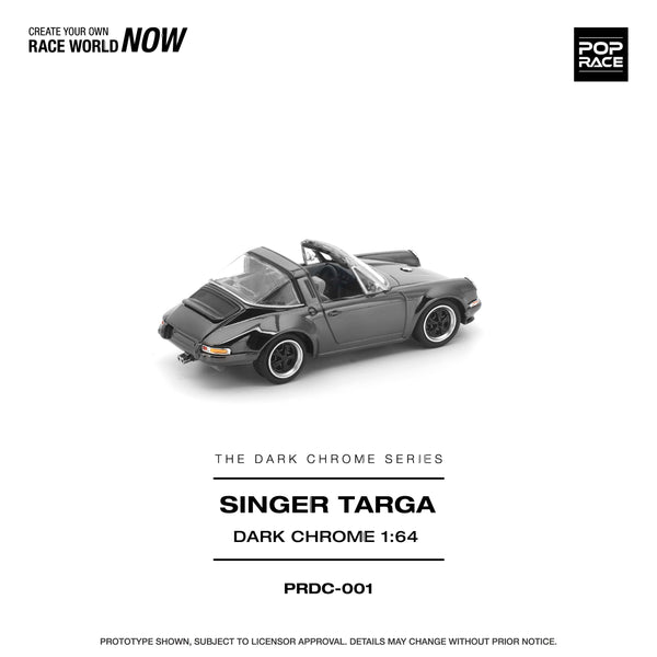 Porsche Singer 964 911 Targa Dark Chrome Pop Race 1/64
