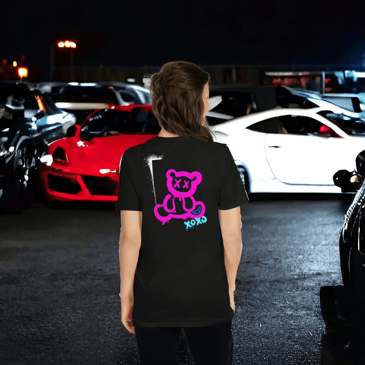 Teddy Unisex T-Shirt Black for car girls