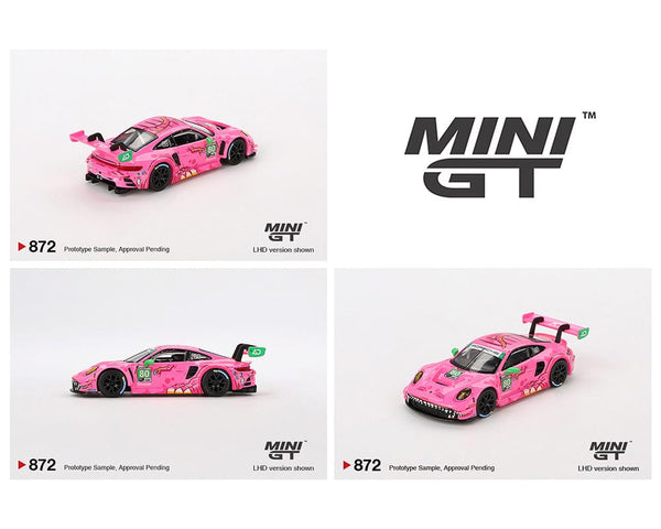 Porsche 911 GT3 R #80 AO Racing 2023 IMSA Virginia Roxy Mini GT 1:64 scale