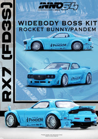 Mazda RX7 FD3S Pandem Rocket Bunny Tiffany Blue Inno64